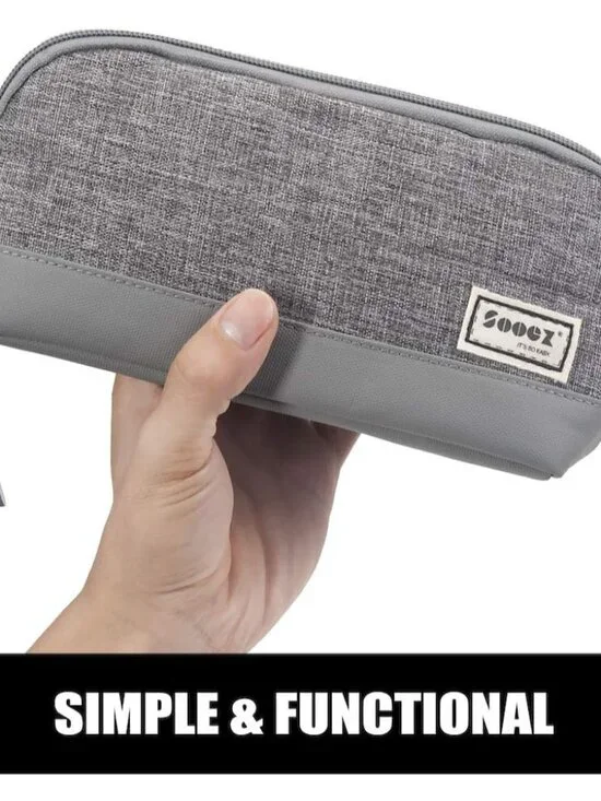 Wide-Opening Pencil Pen Case, Lightweight & Spacious Pencil Bag Pouch Box Organi - Picture 2 of 6